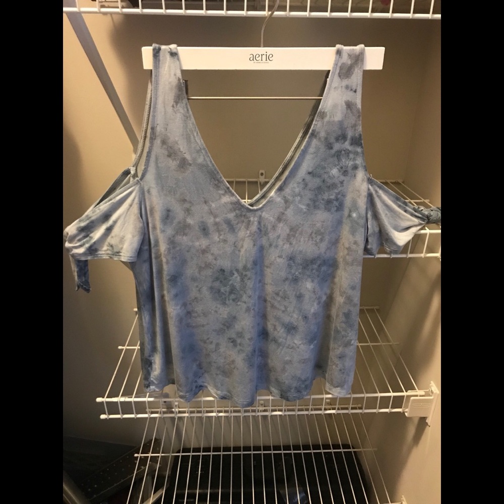 American Eagle Off the Shoulder Tie-Dye Tank